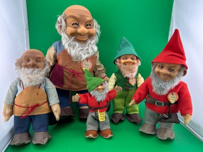 Steiff - steiff - Figuur - Wichtel- / Zwergpuppen (Sammlung, Antiek en Kunst, Antiek | Speelgoed