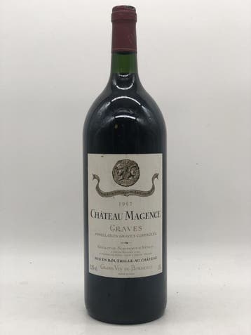 1 x 150cl (Magnum) Chateau Magence AOC Graves 1997 (rood), Collections, Ophalen of Verzenden, Rode wijn