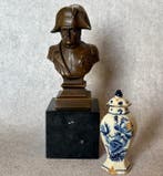 Statue, Naar A. Canova: Napoleon buste - 20 cm - Bronze,, Antiquités & Art