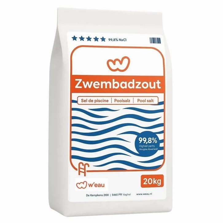 Sel pour piscine Weau 4 x 20 kg, Jardin & Terrasse, Accessoires de piscine, Neuf, Enlèvement ou Envoi