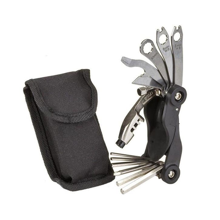 Fiets minitool - gereedschapsset De-luxe in etui -, Fietsen en Brommers, Fietsonderdelen, Ophalen of Verzenden