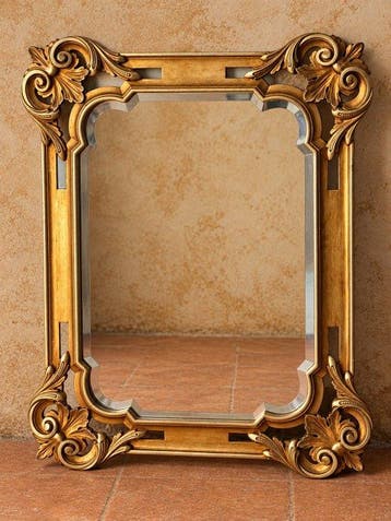Spiegel - Hout, Glas - barokspiegel