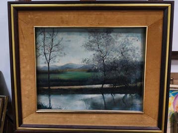 Escuela Hiperrealista Europea (XX) - Lago en el Bosque