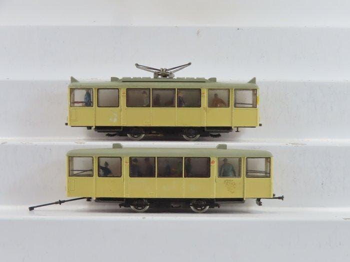 Liliput H0 - Modeltram (1) - 2-Delige set Düwag tram, Hobby & Loisirs créatifs, Trains miniatures | HO