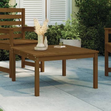 vidaXL Tuintafel 82,5x82,5x45 cm massief grenenhout, Tuin en Terras, Verzenden, Nieuw