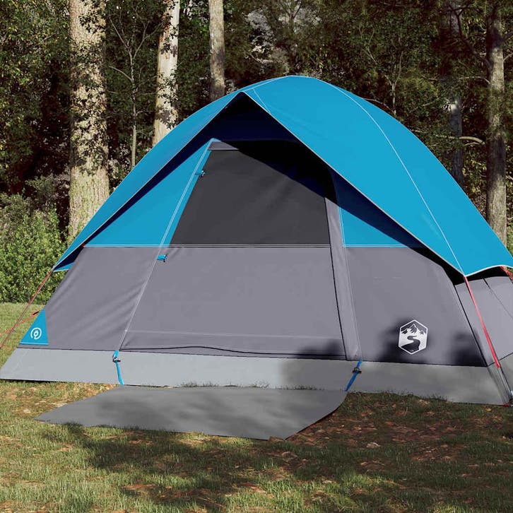 vidaXL Koepeltent 3-persoons waterdicht blauw, Caravans en Kamperen, Tenten, Nieuw, Verzenden