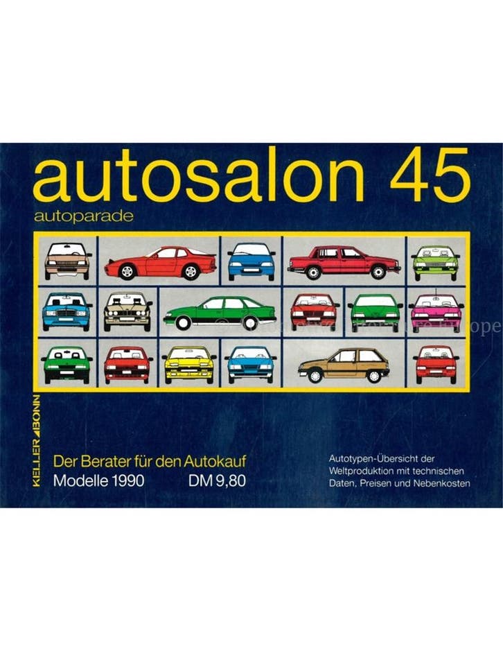 1990 AUTOSALON 45, Boeken, Auto's | Boeken