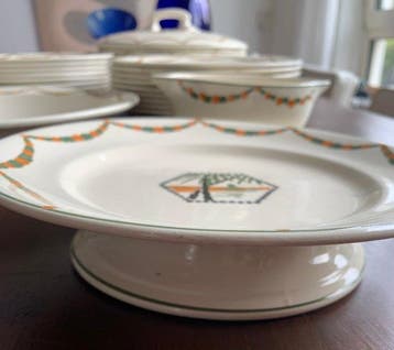 Longwy - Tafelservies (24) - Palmier - Aardewerk, Keramiek