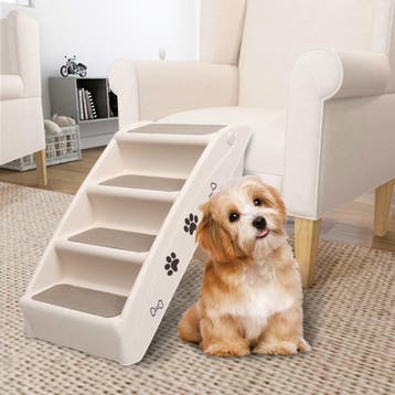 vidaXL Hondentrap inklapbaar 62x40x49,5 cm crème, Dieren en Toebehoren, Verzenden, Nieuw