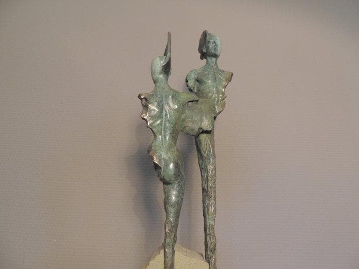 Josep Bofill (1942) - sculptuur, Les Amants - 47 cm - Brons,, Antiek en Kunst, Antiek | Overige Antiek