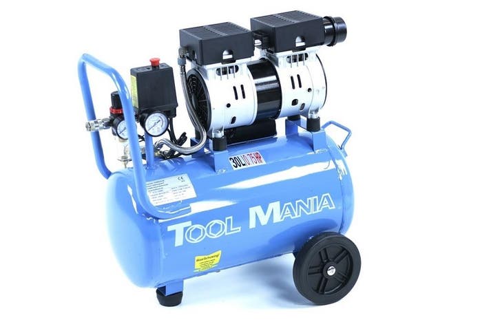 TM 30 Liter Professionele Low Noise Compressor 1HP 230v, Autos : Divers, Outils de voiture, Envoi