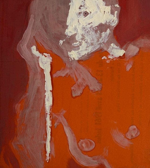 Robert Detheux (1932-2010) - Portrait surréaliste «  Le, Antiek en Kunst, Kunst | Designobjecten
