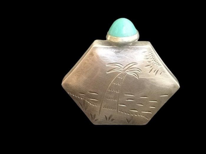 Bouteille de tabac à priser - Argent 925 - Flacon de parfum, Antiquités & Art, Antiquités | Argent & Or