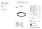 Eeuwigheidsring 14k wit goud - 1.70ct. tw. Saffier - Diamant