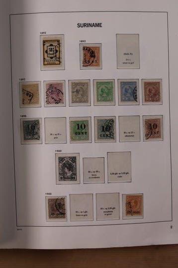 Suriname 1873/1975 - Collection dans lalbum de, Gestempeld
