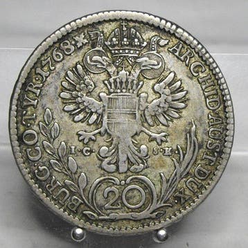 Autriche. Marie-Thérèse. 20 Kreuzer 1768 ICSK, Wien (Sans, Timbres & Monnaies