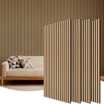 Akoestische Wandpanelen Teak set | Retour deal | Knallerp..., Verzenden, Gebruikt