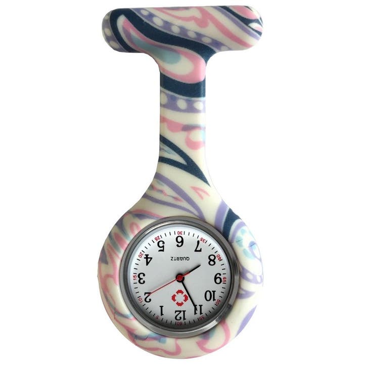 Fako - Verpleegstershorloge - Siliconen RVS Print - Arty, Handtassen en Accessoires, Horloges | Dames, Verzenden