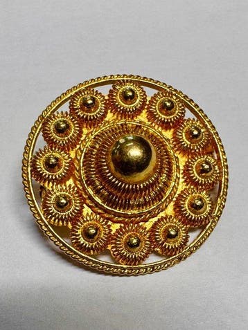 Broche - 14 carats Or jaune - Antiquités vintage