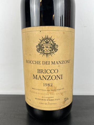 1982 Rocche dei Manzoni, Bricco Manzoni - Piëmont - 1 Magnum, Verzamelen, Wijnen, Nieuw