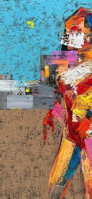 Hoang Anh - Mouvement en couleurs 120 100 cm