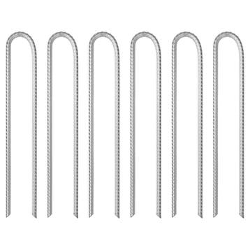 vidaXL Tentharingen 6 st U-vormig Ø10 mm 37 cm, Verzenden, Nieuw