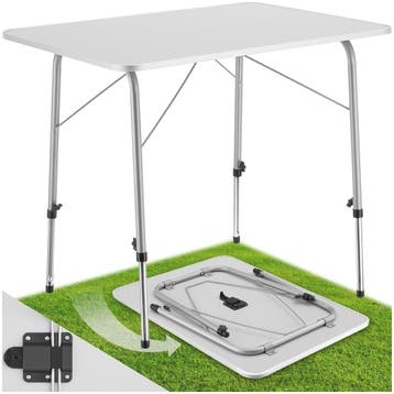 Campingtafel inklapbaar en in hoogte verstelbaar 80x60x68cm, Verzenden, Nieuw