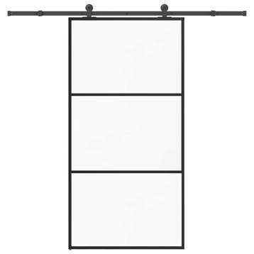 vidaXL Schuifdeur met beslagset 102x205 cm aluminium en, Doe-het-zelf en Bouw, Deuren en Vliegenramen, Verzenden, Nieuw