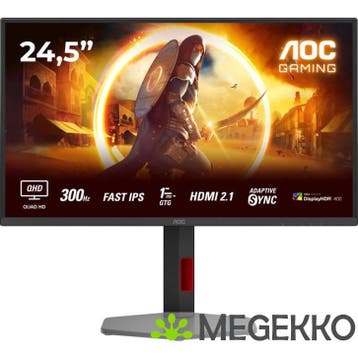 AOC Q25G4SR 25  Quad HD 300Hz IPS Gaming Monitor, Verzenden, Nieuw