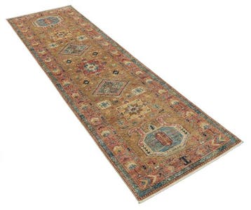 Kazak - Meisterstück - Nieuw - Loper - 249 cm - 77 cm, Nieuw
