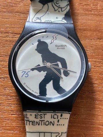 Tintin Swatch Tintin 75e verjaardag - Nieuw!, Nieuw