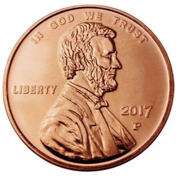États-Unis. 10 x 1 oz Lincoln Head Cent 999 Fine Copper