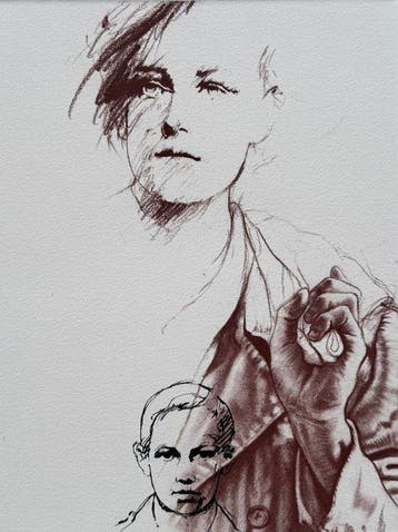 Ernest Pignon Ernest (1942) - Rimbaud
