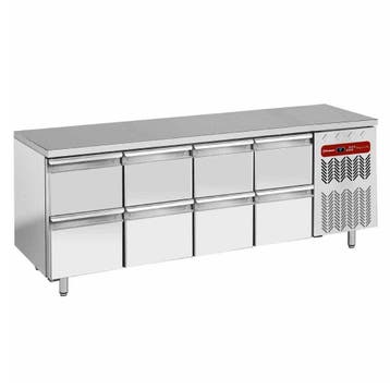 Koelwerkbank | Energiezuinig | 550L | 8 Laden (1/1 GN) |, Verzenden, Nieuw in verpakking