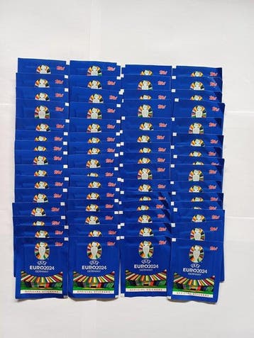Topps - 60 Ensemble de boosters - Topps UEFA EURO 2024, Verzamelen, Nieuw
