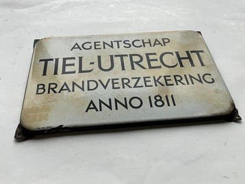 Langcat Bussum - Reclamebord - Emaille agentschap bord