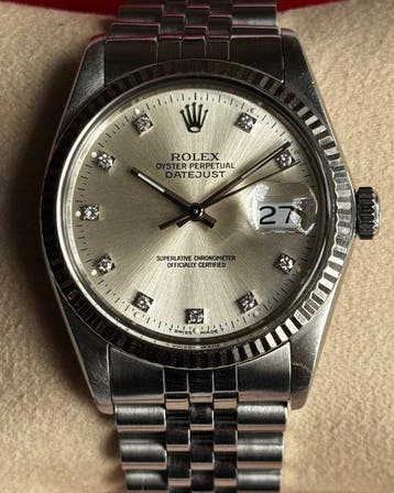 Rolex - Datejust – Silver Factory Diamond Dial – Cal. 3035 -