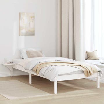 vidaXL Bedframe Wit 80 x 200 cm Massief grenenhout, Verzenden, Nieuw