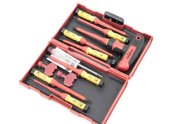 TM 12 Delige VDE T-Greep Schroevendraaierset Verwisselbaar, Auto diversen, Autogereedschap, Verzenden