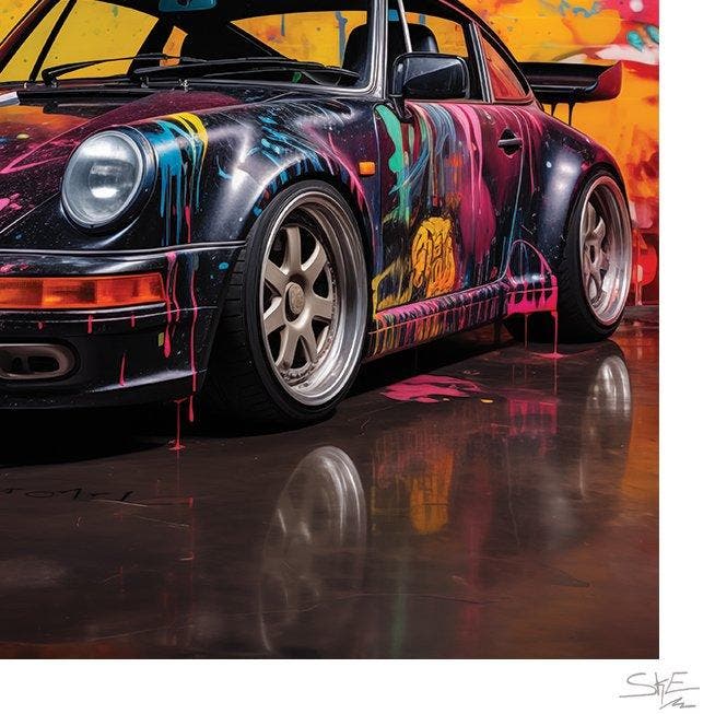 SKE - Porsche Drips Legend, Antiek en Kunst, Kunst | Designobjecten
