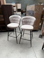 Peter barstoel beige stof (nieuw, outlet), Nieuw, Stof