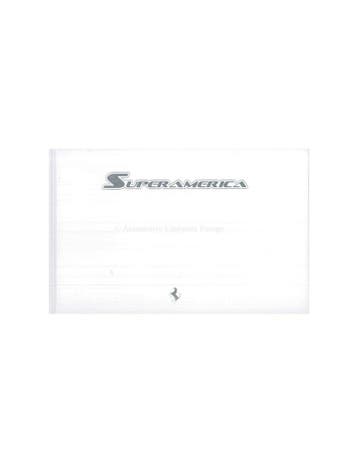 2005 FERRARI SUPERAMERICA HARDCOVER BROCHURE 'ASPEN' 413/559, Boeken, Ophalen of Verzenden, Nieuw