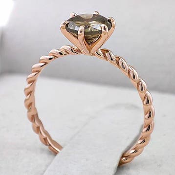 Zonder minimumprijs - Ring - 14 karaat Roségoud - 1.01ct., Nieuw