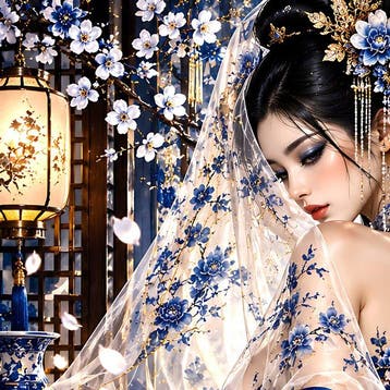 NYX - Porcelain Empress – The Blue Silk Veil