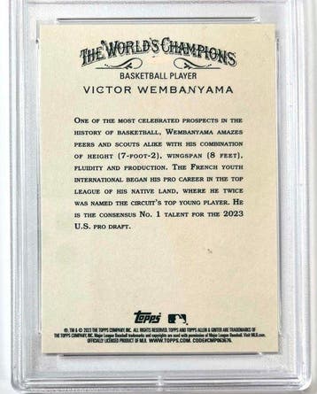 2023 Topps All-Stars Victor Wembanyama 271 Limited edition -, Verzamelen, Stickers, Nieuw