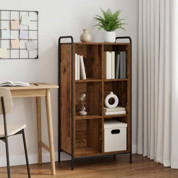 vidaXL Boekenkast 57 x 33 x 111 cm Bewerkt hout Oud hout, Verzenden, Nieuw
