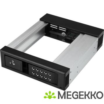 StarTech.com HSB1SATSASBA 5.25  Carrier panel Zwart drive, Verzenden