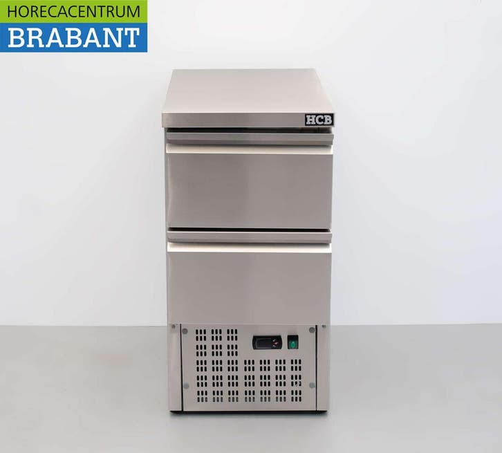 Etabli réfrigéré HCB en acier inoxydable 2 tiroirs 1/1 GN, Articles professionnels, Horeca | Équipement de cuisine, Envoi