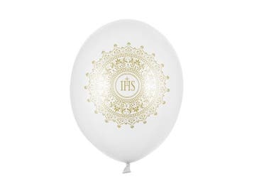 Communie Ballonnen Metallic 30cm 6st, Verzenden, Nieuw