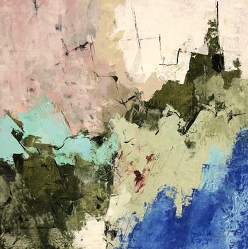 Dam Domido - NO RESERVE PRICE-Salt Memory- 95 x 95 cm